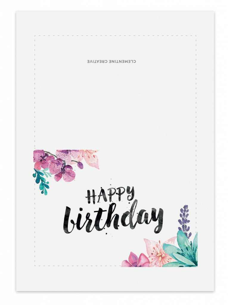 Print Out Black And White Birthday Cards Projects To Try Regarding 