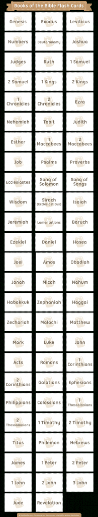 Bible Book Flash Cards Printable Printable Card Free
