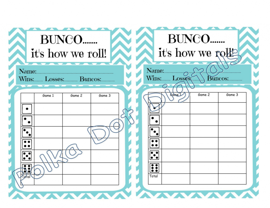 Printable Bunco Score Cards - Printable Cards - Free Printable Bunco | Printable Bunco Score Cards Free