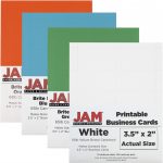 Printable Business Cards: 3 1/2 X 2 | Jam Paper | Printable Business Card Template