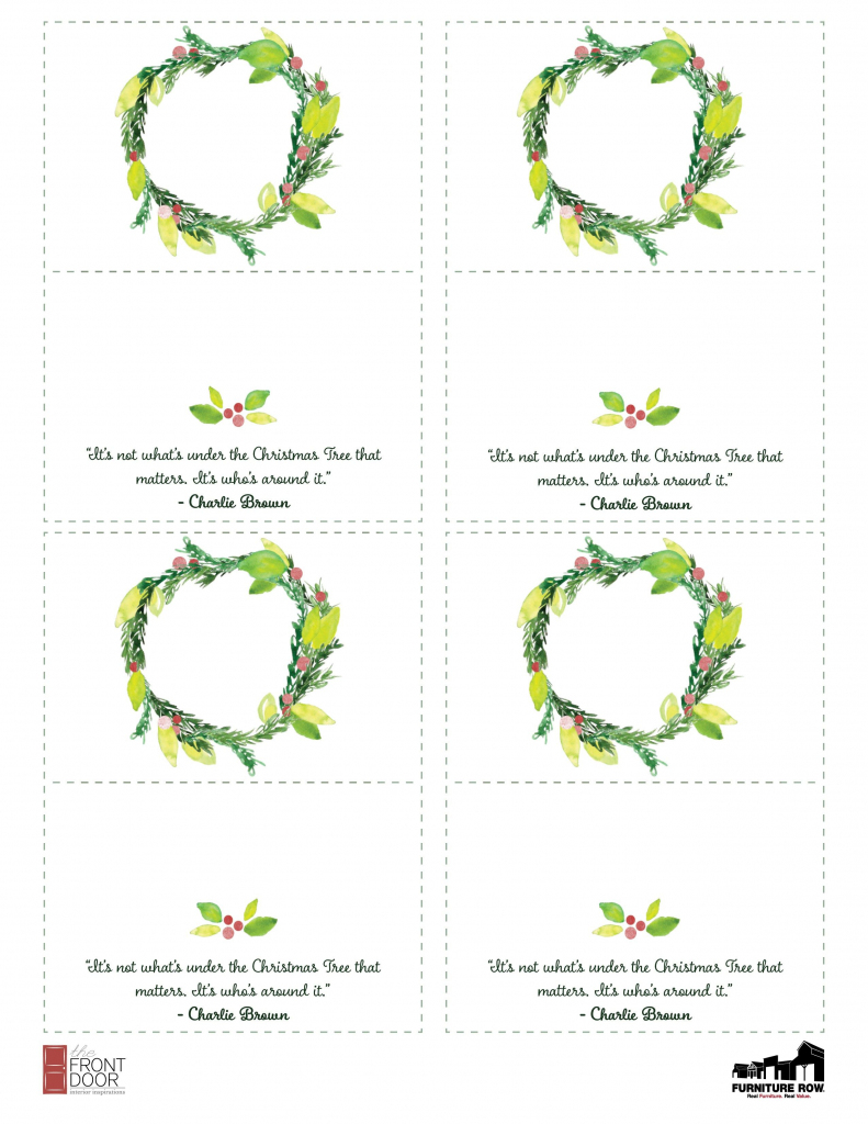 Printable Christmas Place Name Cards For The Table | Holiday | Christmas Table Name Cards Free Printable