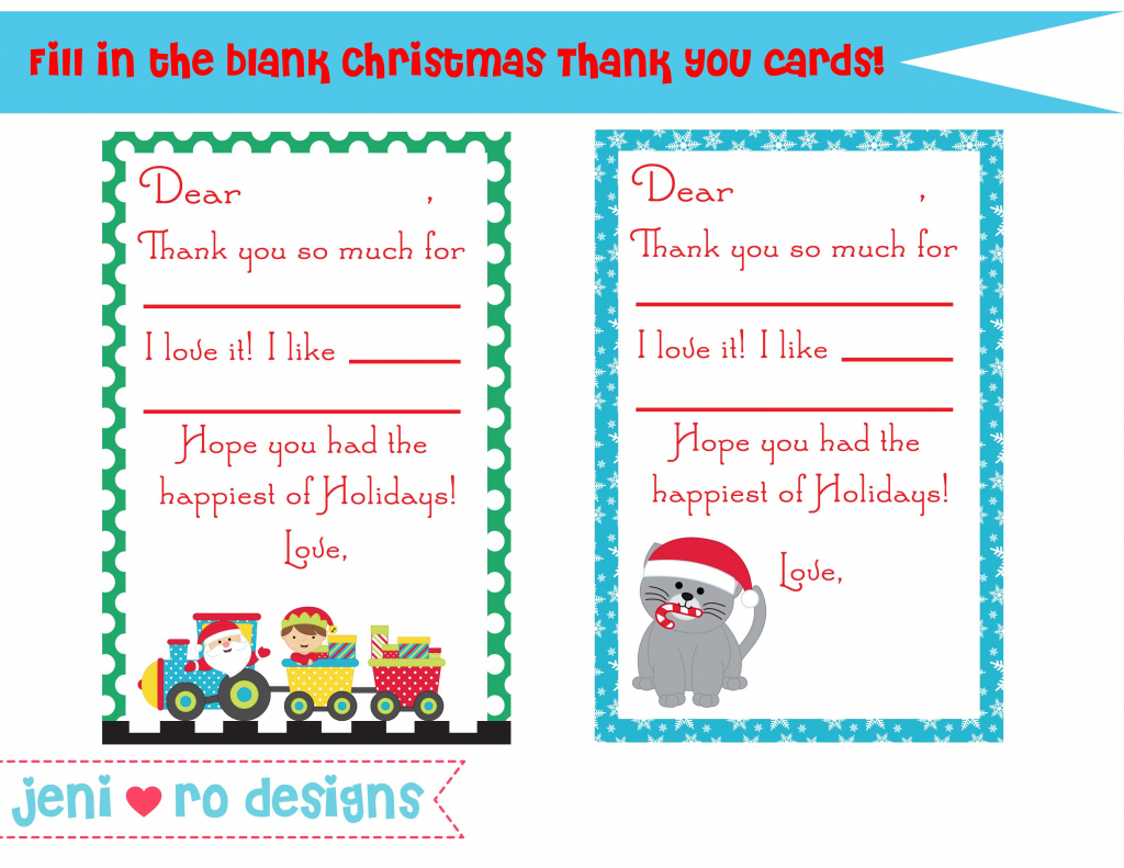 Printable Christmas Thank You Cards – Happy Holidays! | Printable Christmas Thank You Cards