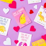 Printable Dinosaur Valentine Cards | Sugar & Soul | Printable Dinosaur Valentines Day Cards