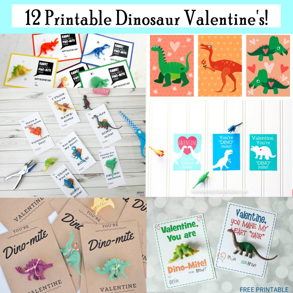 Printable Dinosaur Valentines - Printables 4 Mom | Printable Dinosaur Valentines Day Cards