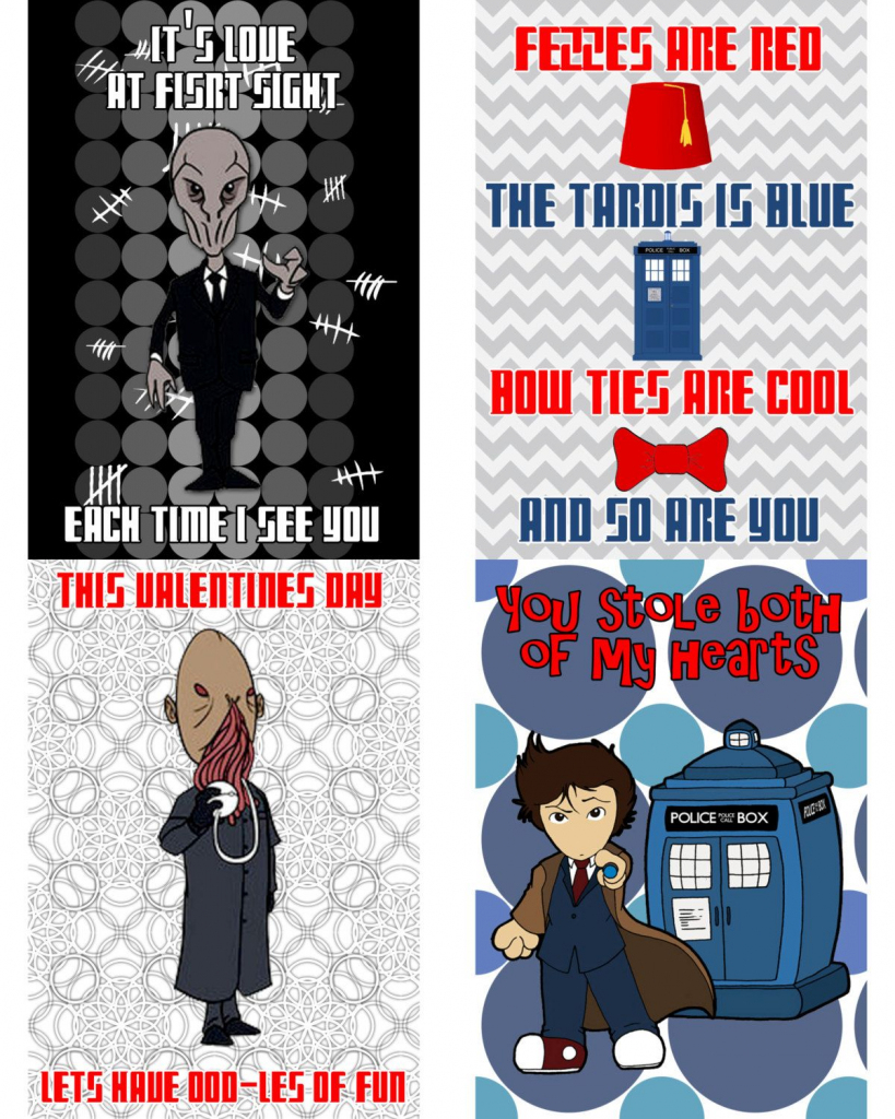 Printable Dr. Who Valentine&amp;#039;s Day Cards | Valentines | Doctor Who | Doctor Who Valentine Cards Printable