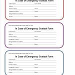 Printable Emergency Contact Form For Car Seat | Super Mom I Am | Printable Emergency Card Template