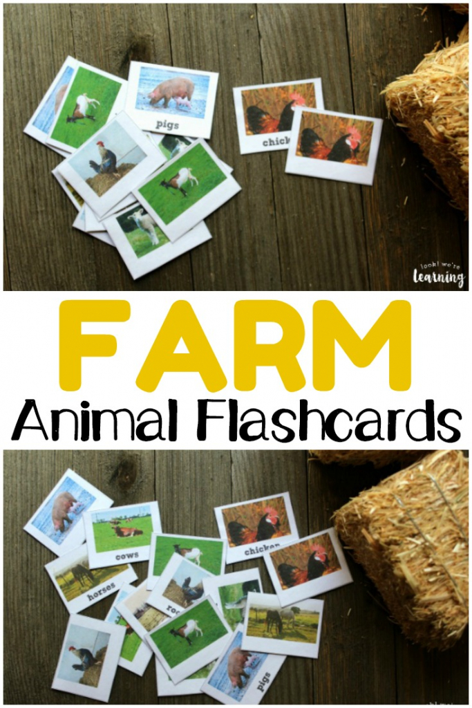 Printable Farm Animal Flashcards - Look! We&amp;#039;re Learning! | Free Printable Farm Animal Flash Cards