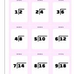 Printable Flash Cards | Division Flash Cards Printable