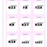 Printable Flash Cards | Free Printable Division Flash Cards