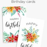 Printable Floral Birthday – Cards, Tags & Gift Box | Birthday Cards | Free Printable Birthday Cards For Mom