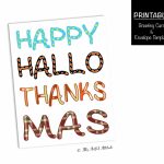 Printable Funny Holiday Card Halloween Thanksgiving | Etsy | Printable Funny Thanksgiving Greeting Cards