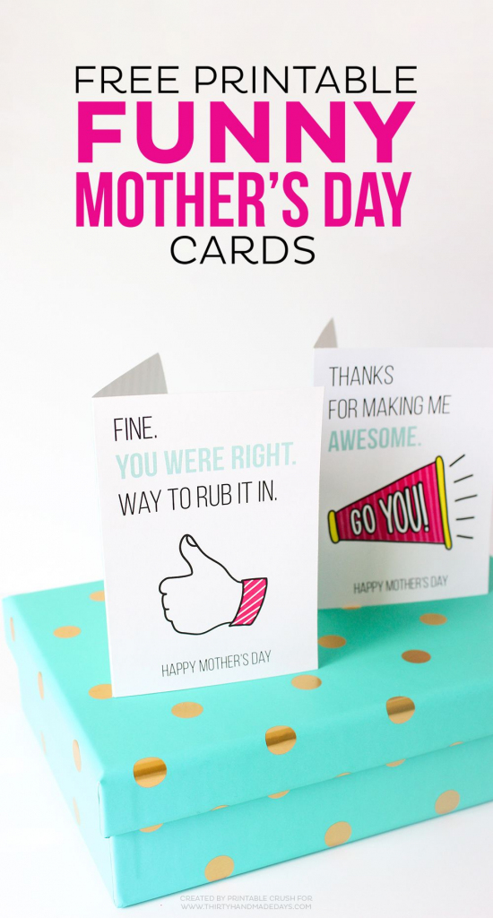 Printable Funny Mother&amp;#039;s Day Cards | All Things Printable | Printable Mom&amp;#039;s Day Cards