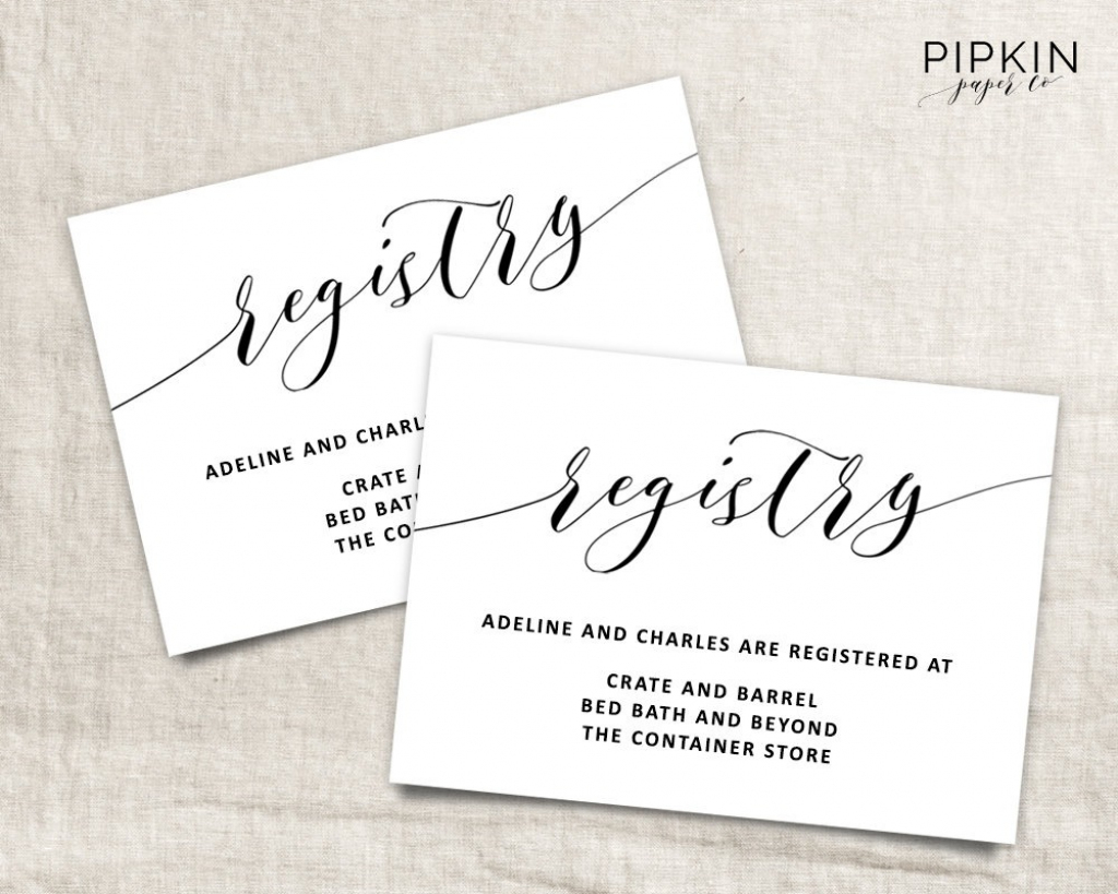 Printable Gift Registry Cards Archives - Hashtag Bg | Printable Gift Registry Cards