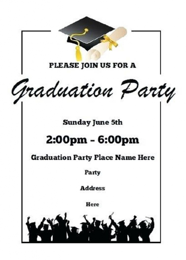 Printable Graduation Party Invitations | Party Invitation Card | Graduation Invitation Cards Printable