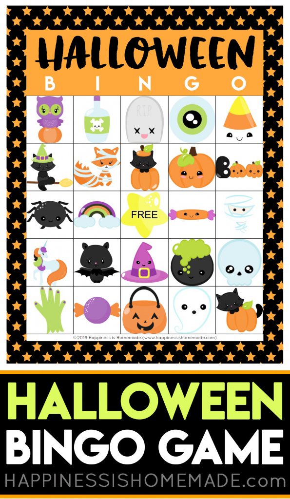 Printable Halloween Bingo Cards - Happiness Is Homemade | 25 Printable Halloween Bingo Cards