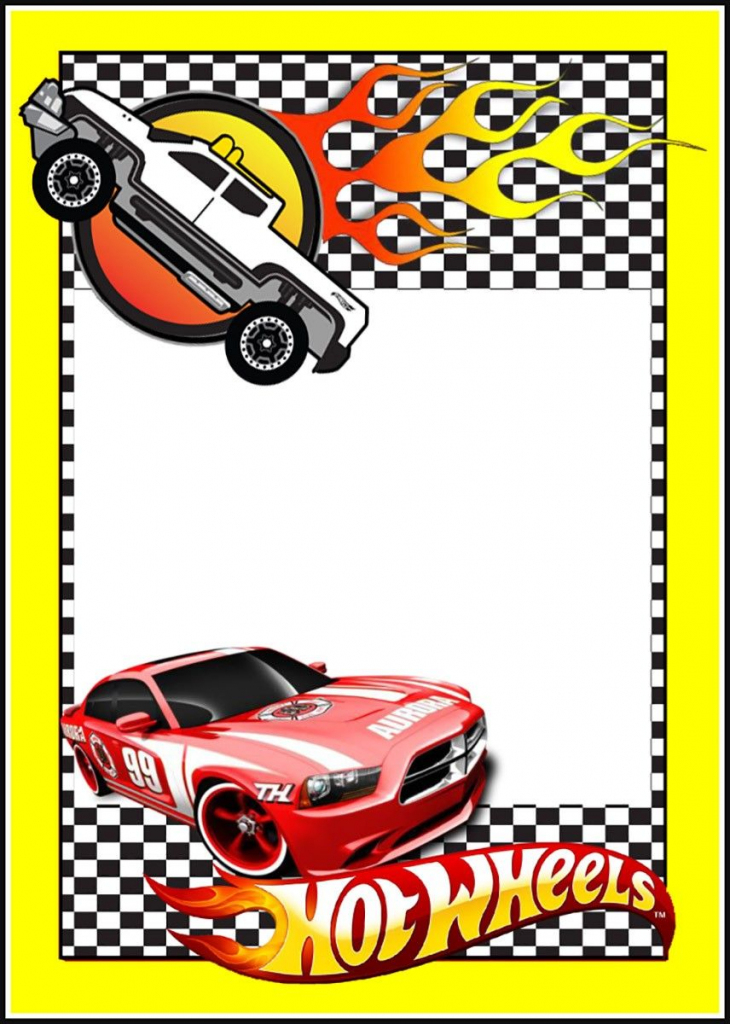 Printable Hot Wheels Invitation Card | Party In 2019 | Hot Wheels | Hot Wheels Birthday Cards Printable