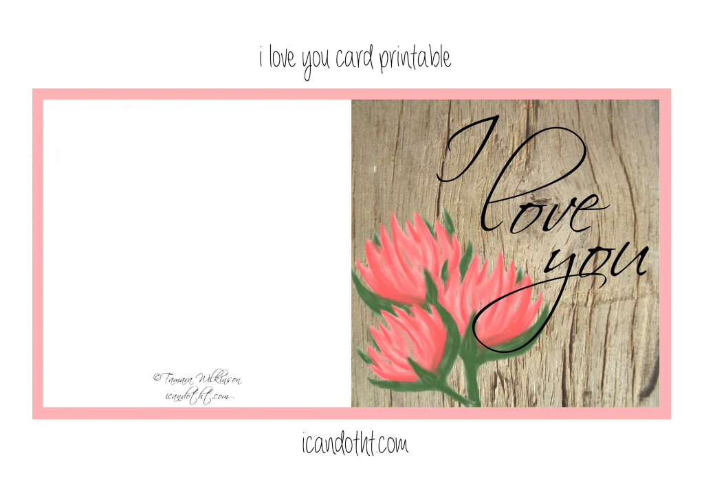 Printable I Love You Cards Printable Card Free