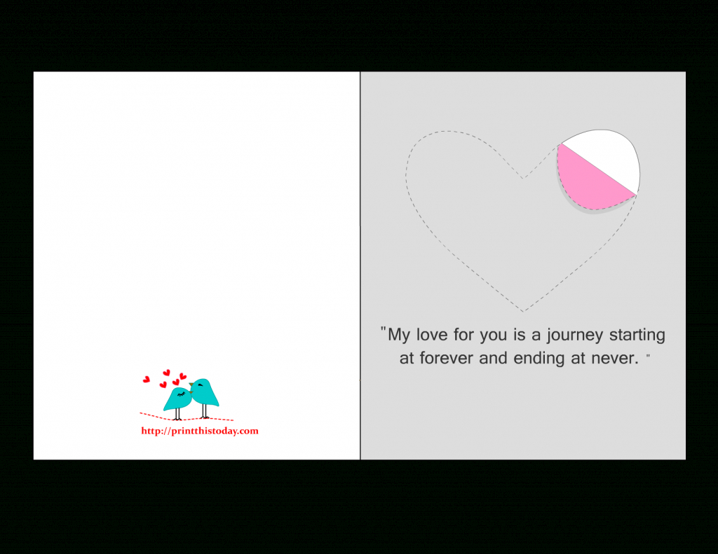 Printable Love Cards With Cute, Romantic And Thoughtful Quotes | Free Printable Love Cards