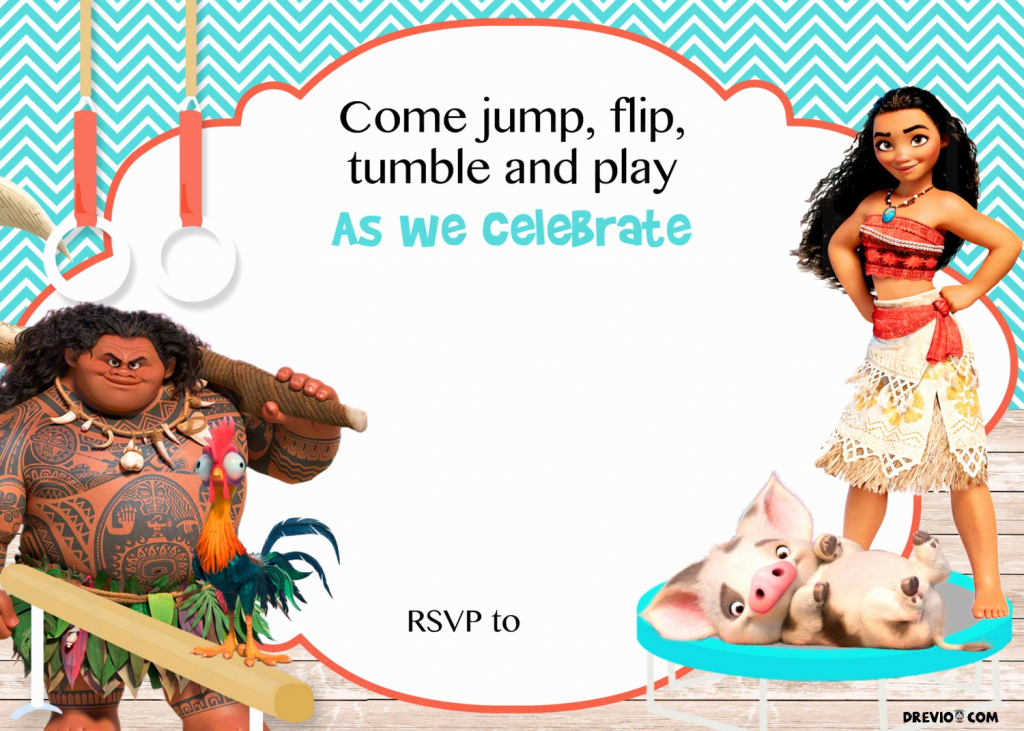 Printable Moana Birthday Card New Moana Birthday Invitations Free | Free Printable Moana Birthday Cards