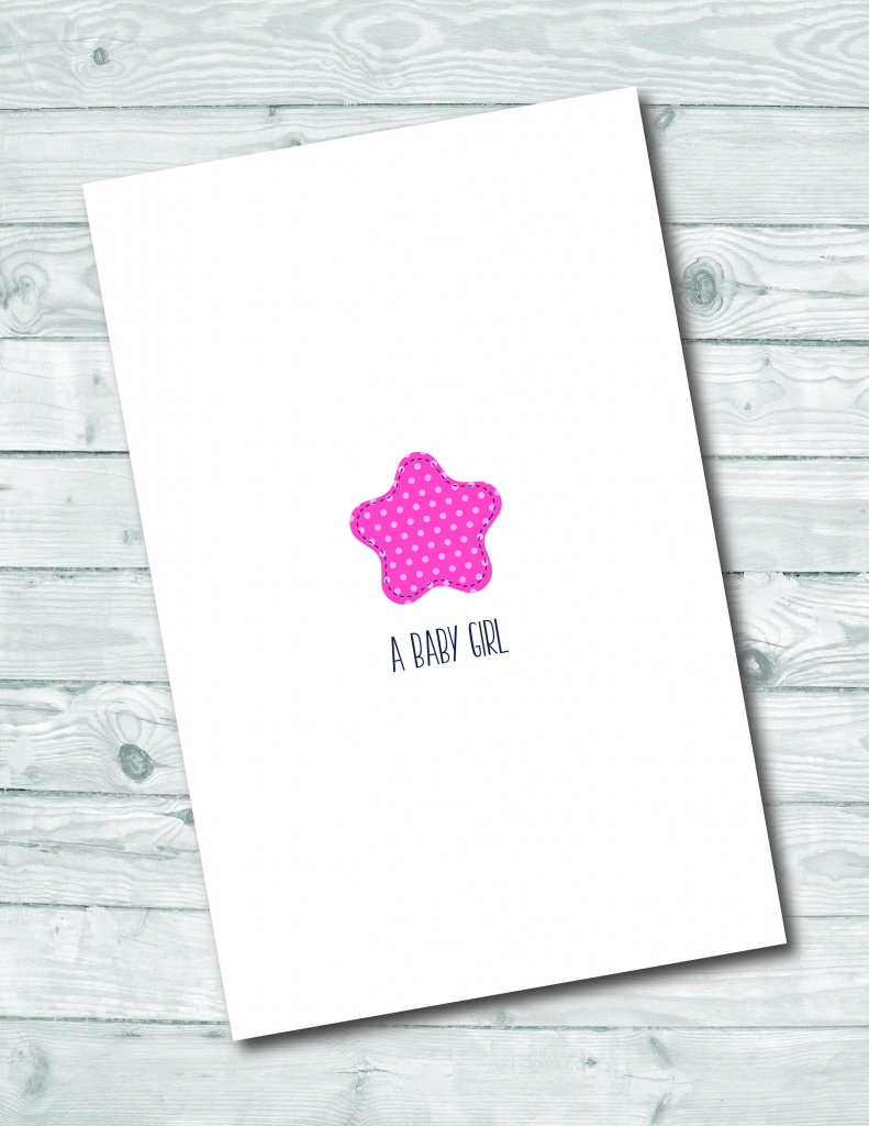 Printable New Baby Girl Card Printable Greeting Card | Etsy | Baby Girl Card Printable