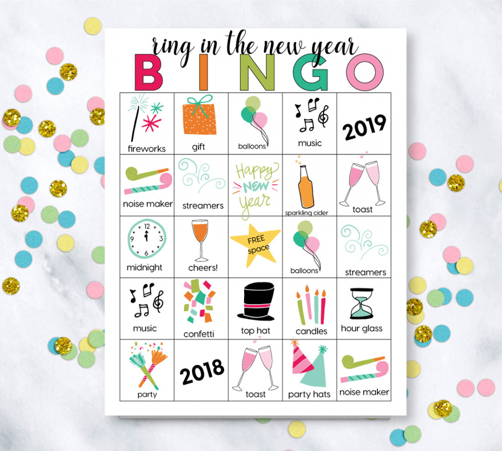 Printable New Year&amp;#039;s Eve Bingo Sheets | Printable Picture Bingo Cards For Kids