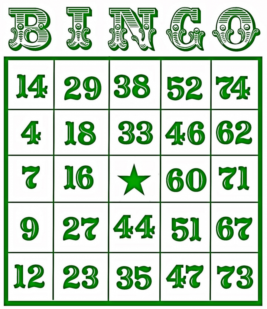 bingo cards numbers 1 75