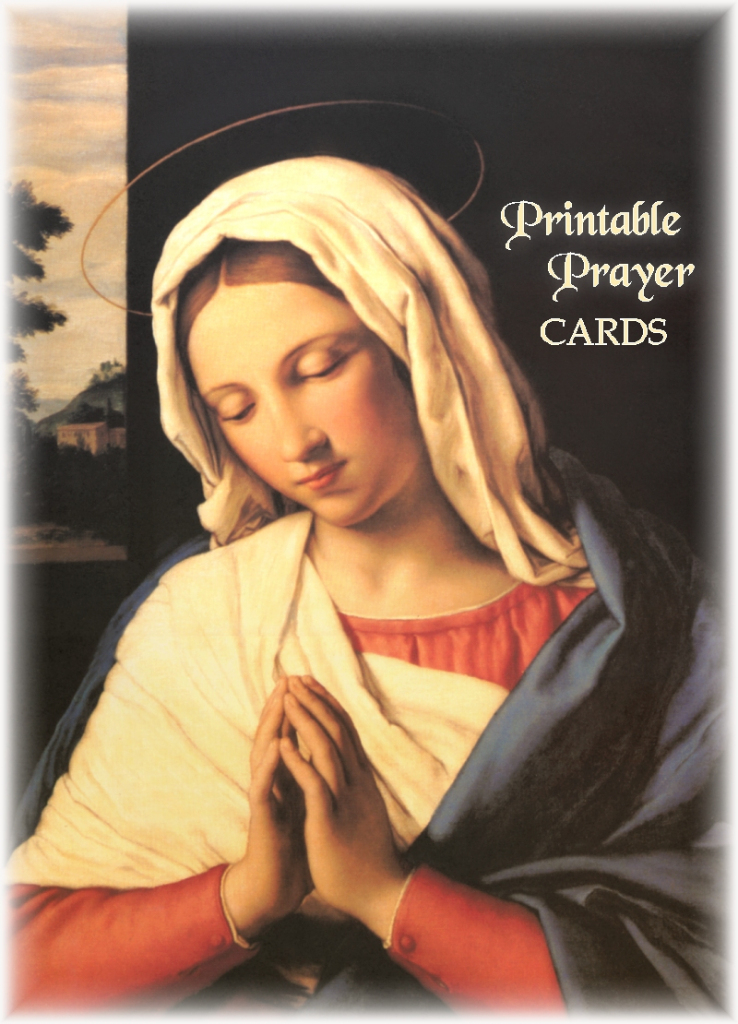 Printable Catholic Prayer Cards - Printable World Holiday