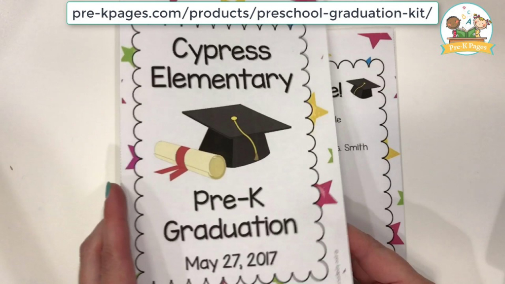 Printable Preschool Graduation Program - Youtube | Printable Preschool Graduation Card