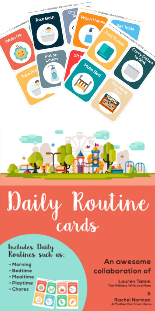 Free Printable Daily Routine Picture Cards Printable Card Free