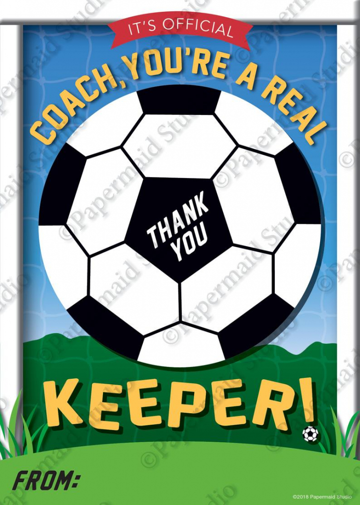 Printable Soccer Coach Thank You Card Printable Soccer | Etsy | Football Thank You Cards Printable