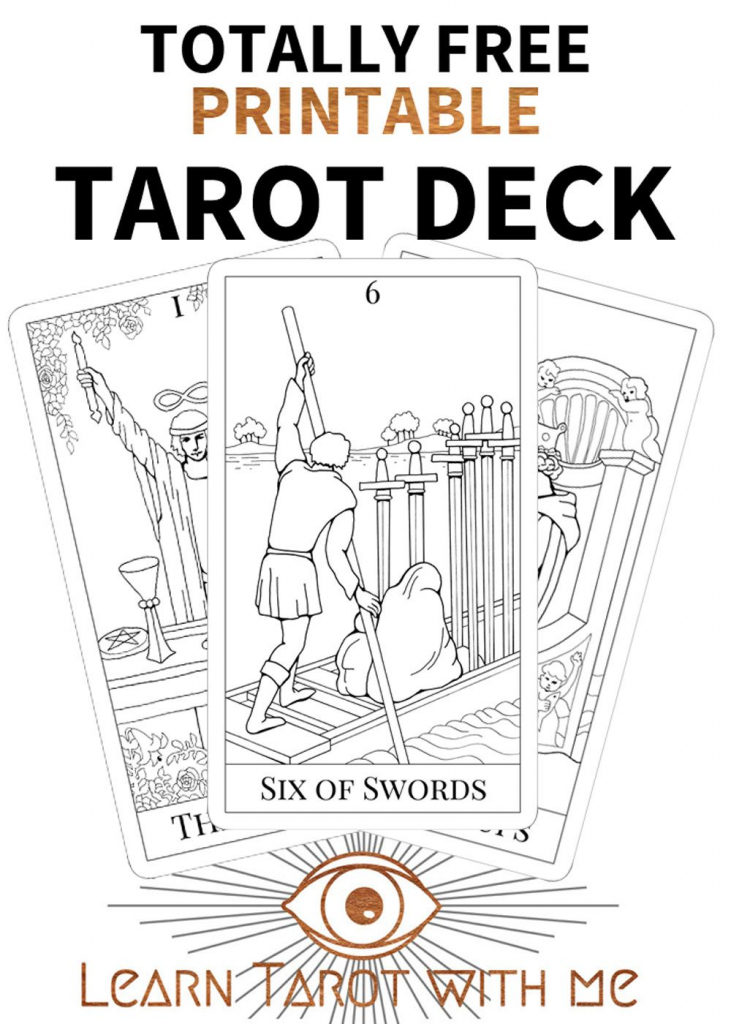 Printable Tarot Deck From | Learning Tarot | Free Tarot Cards, Tarot | Printable Tarot Card Deck