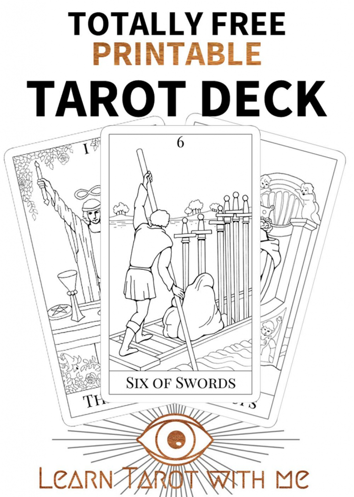 Printable Tarot Deck From | Learning Tarot | Free Tarot Cards, Tarot | Printable Tarot Cards To Color