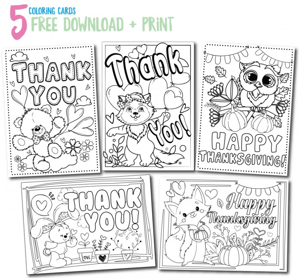 Printable Thank You Cards - Thank You, Me | Printable Thank You Cards To Color