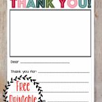 Printable Thank You Note   Three Little Ferns   Family Lifestyle Blog | Military Thank You Cards Free Printable