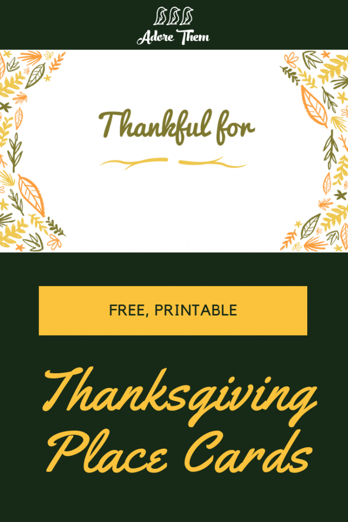 Printable Thanksgiving Place Cards | Adorethem - Collection Of | Printable Thanksgiving Place Cards For Kids