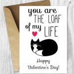 Printable Valentine Card Funny Cat Valentines Day Card | Etsy | Etsy Printable Valentines Cards