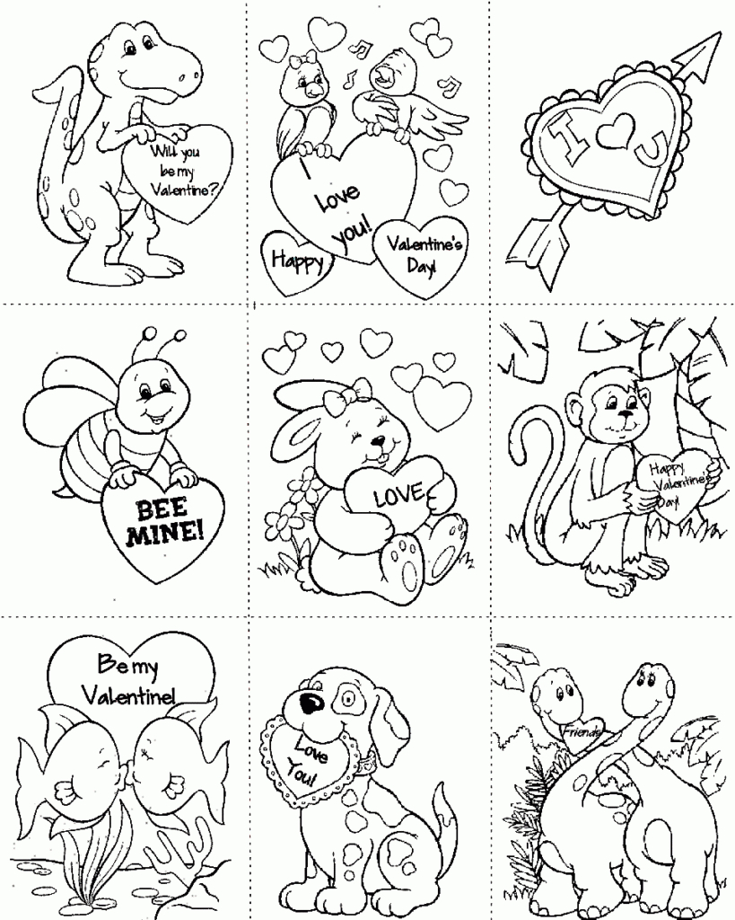 Printable Valentine Cards To Color | Coloring Pages Keep | Love | Printable Valentine Cards To Color