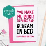 Printable Valentines Card For Boyfriend Naughty Valentines | Etsy | Printable Valentine Cards For Husband