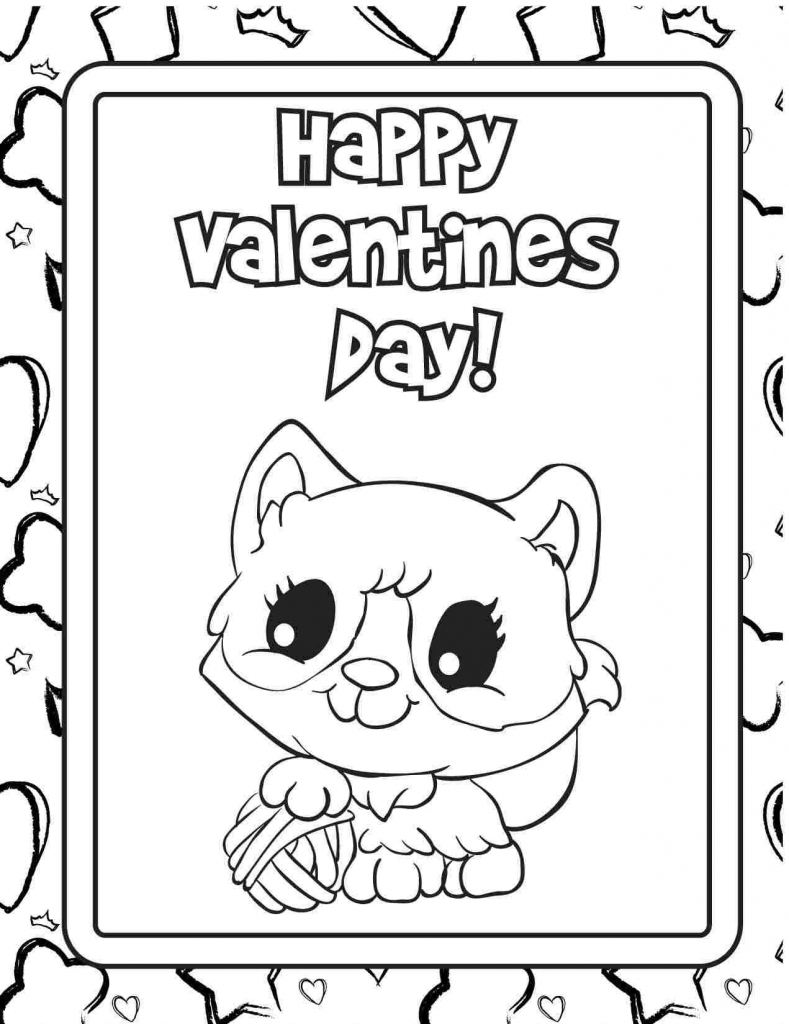 Printable Valentine Cards To Color Printable Card Free