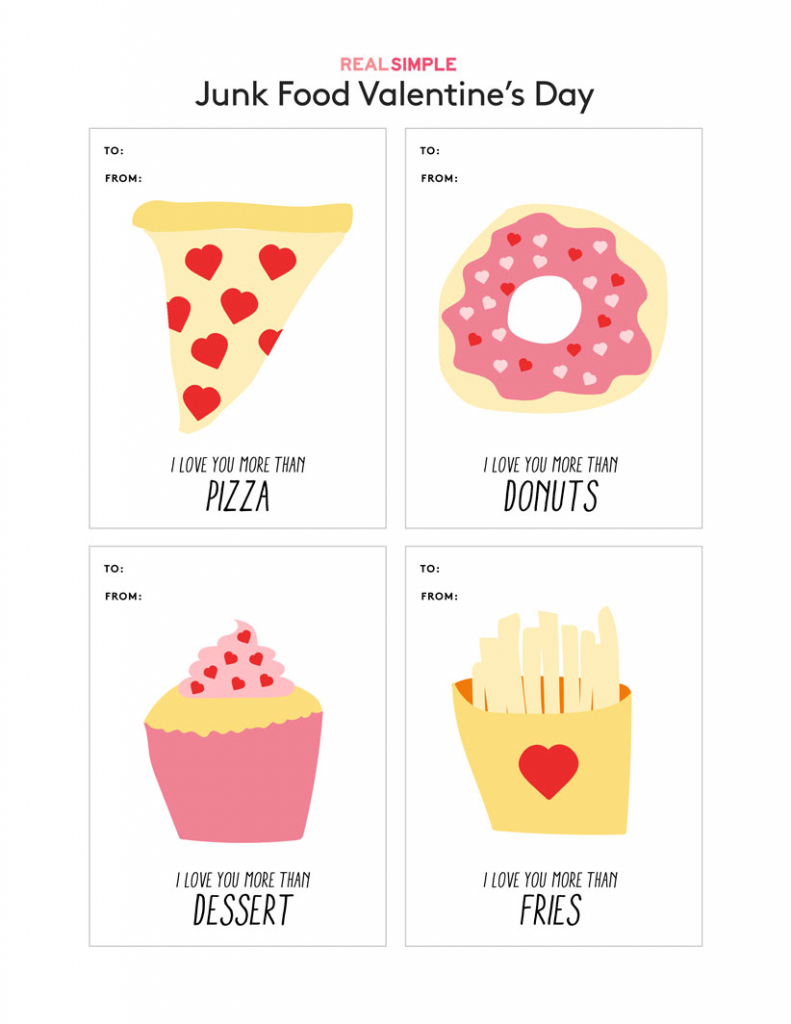 Printable Valentine&amp;#039;s Day Cards | Real Simple | Valentine Free Printable Cards