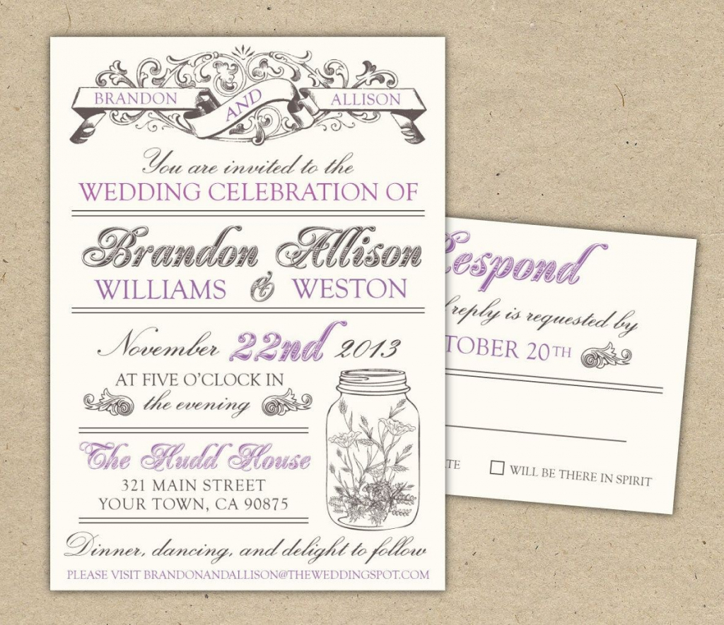Printable Wedding Invites Templates - Rome.selphee.co | Wedding Invitation Cards Printable Free