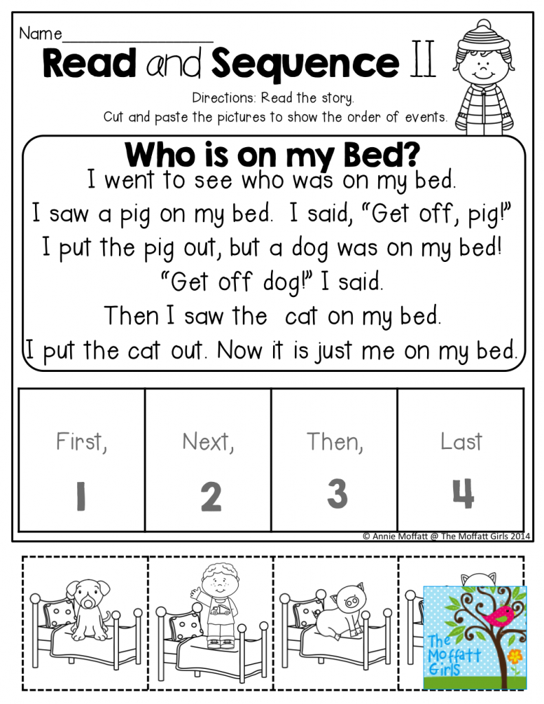 Read And Sequence The Simple Story! Cut And Past The Pictures In | Printable Sequencing Cards For First Grade