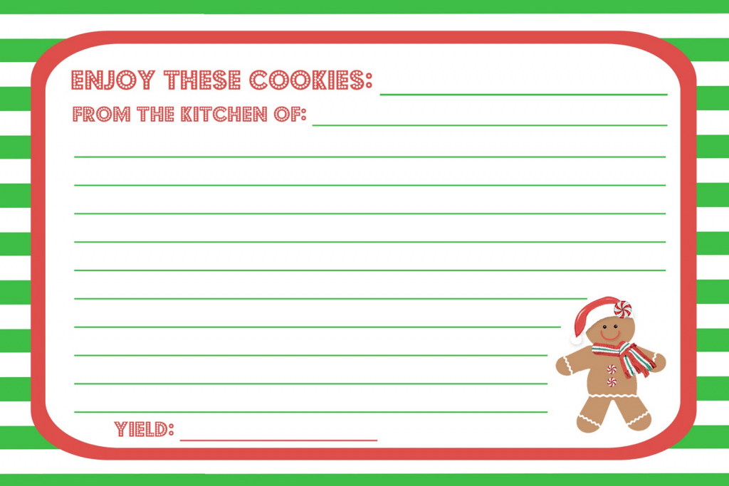 Recipe Card Templates For Christmas – Fun For Christmas &amp;amp; Halloween | Printable Recipe Cards For Christmas