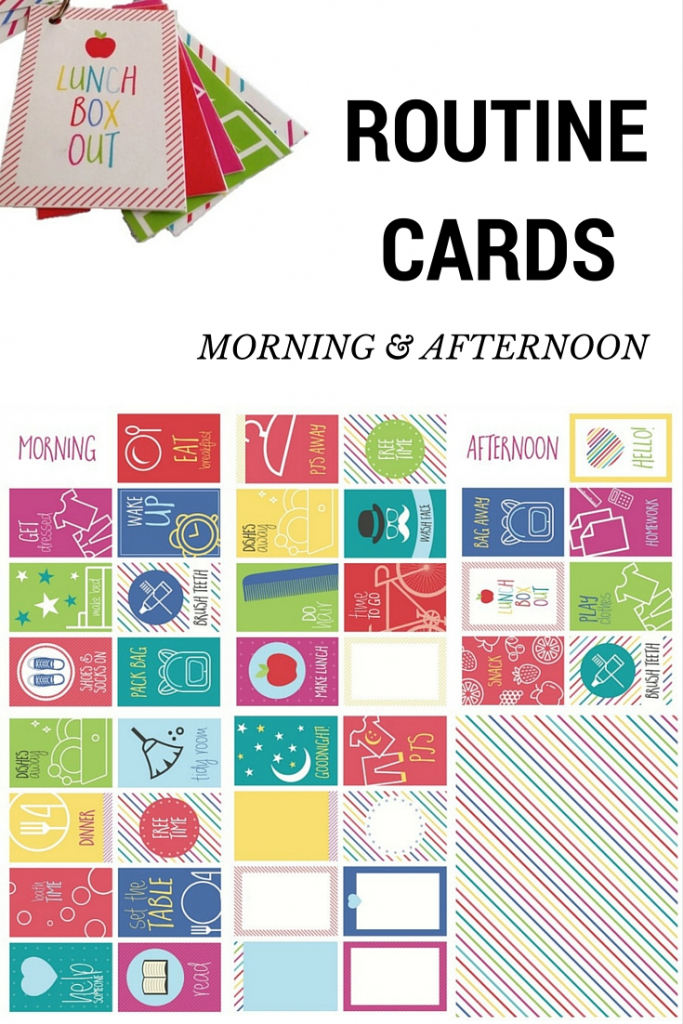 Routine Cards – Morning And Afternoon – Be A Fun Mum | Free Printable Daily Routine Picture Cards