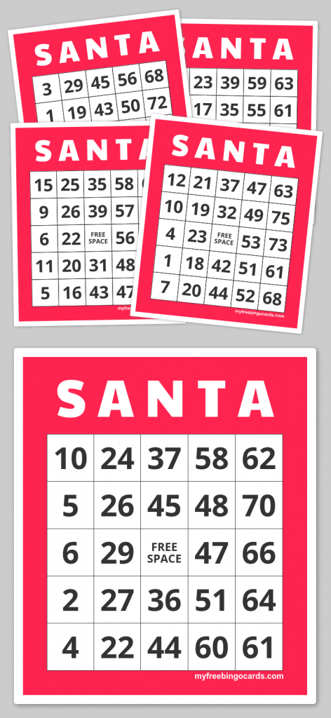S A N T A Bingo | Teacher Fun Galore | Pinterest | Bingo Cards | Free Printable Bingo Cards 1 75