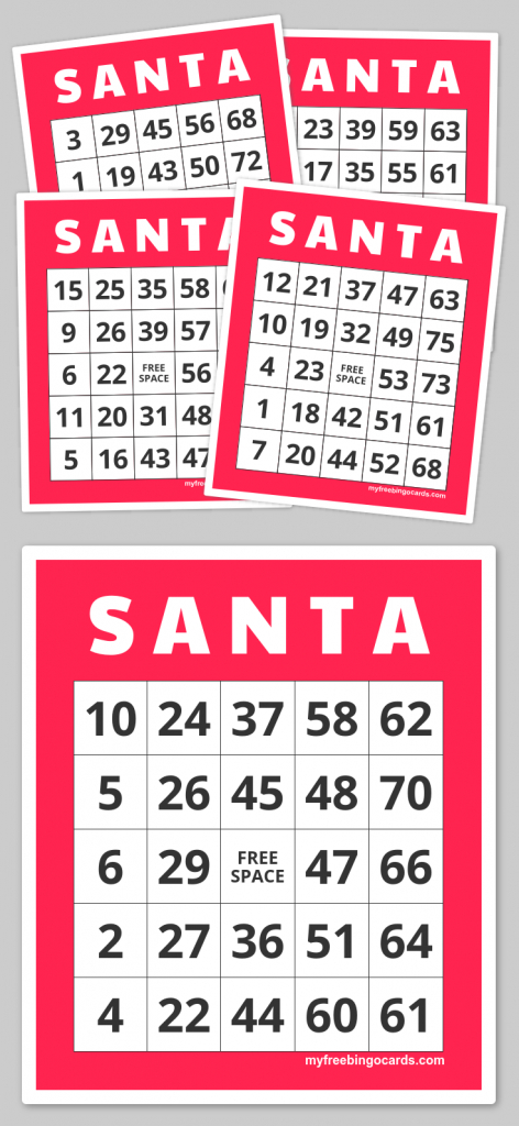 S A N T A Bingo | Teacher Fun Galore | Pinterest | Bingo Cards | Santa Bingo Cards Printable