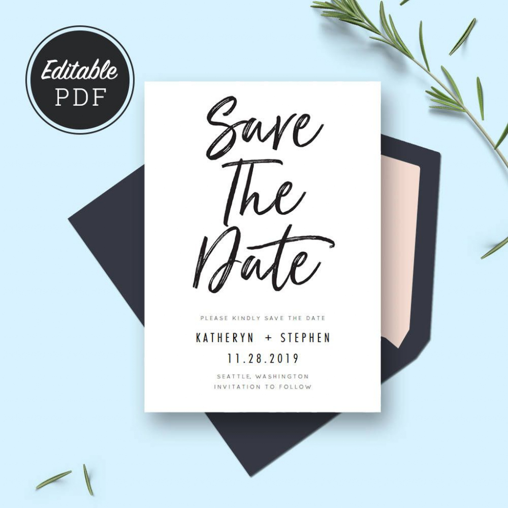 Save The Date Card Templates, Wedding Save The Dates, Printable | Printable Save The Date Wedding Cards