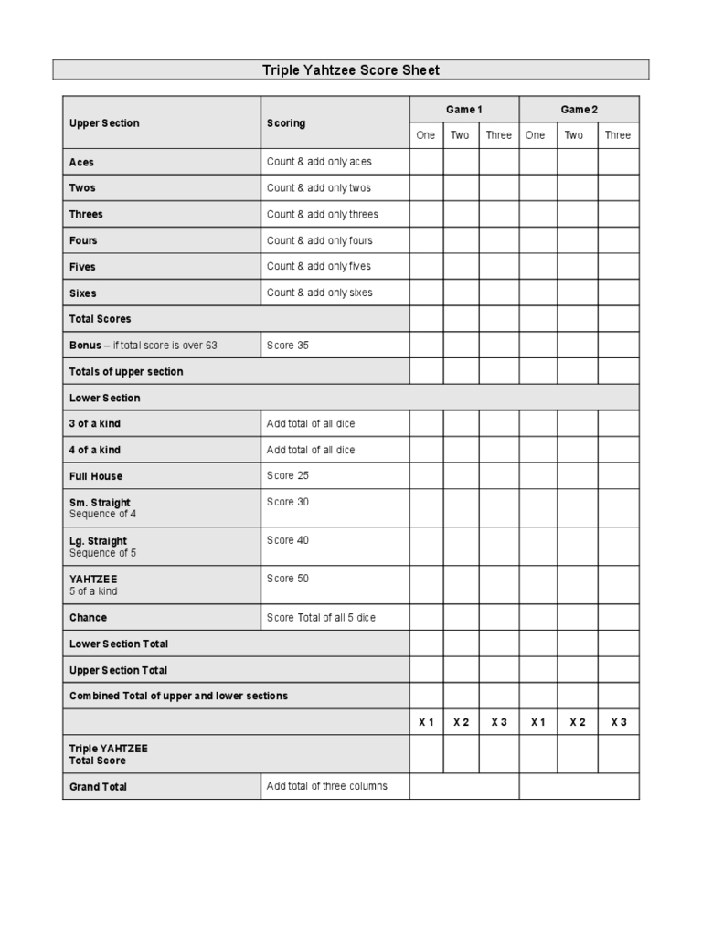 Score Sheet Template - 158 Free Templates In Pdf, Word, Excel Download | Printable Referee Score Cards