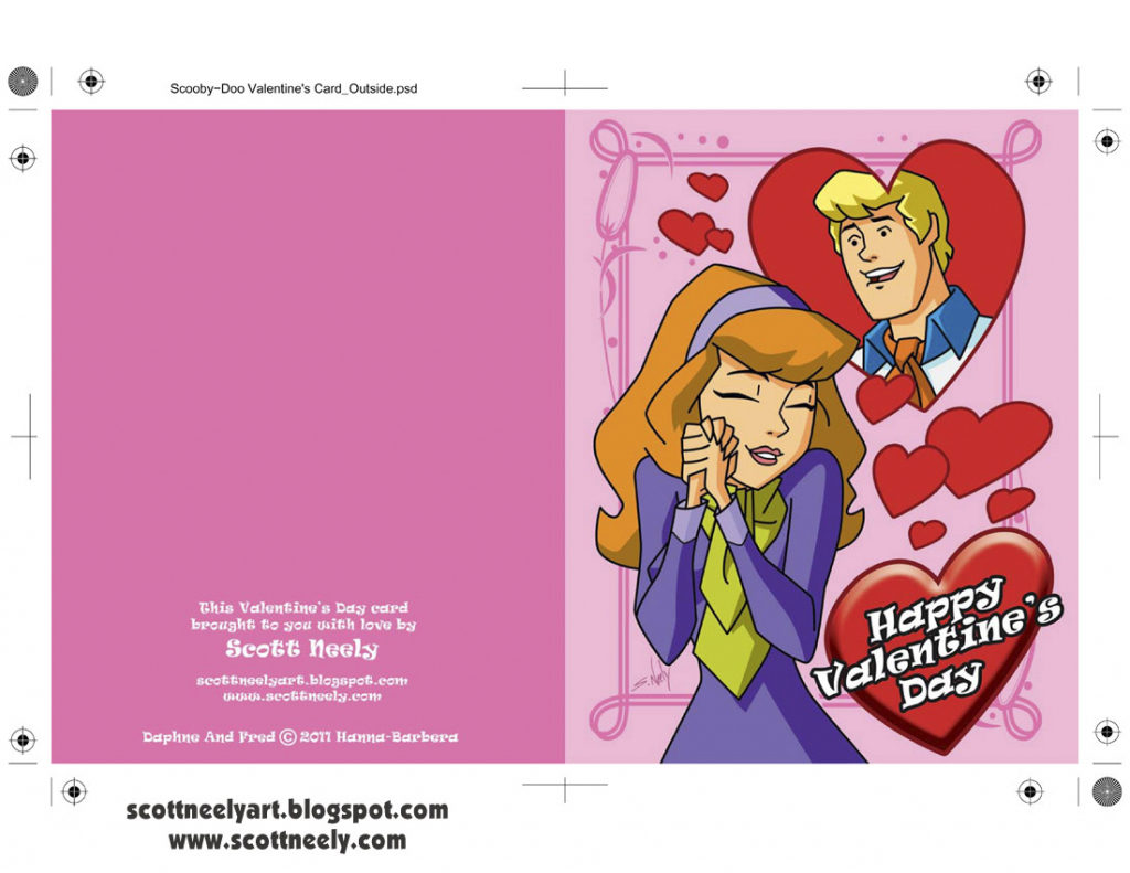 Scott Neely&amp;#039;s Scribbles And Sketches!: Print Out Your Own Scooby-Doo | Printable Scooby Doo Valentine Cards