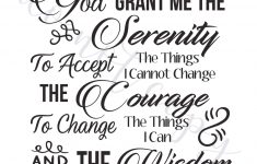 serenity prayer digital vector files instant download for